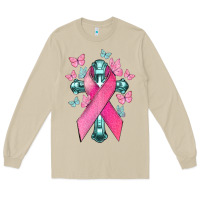 Mushroom Cancer Cross Cancer Awareness Long Sleeve Tee - HowdyJamesFarm