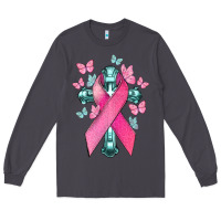 Smoke Cancer Cross Cancer Awareness Long Sleeve Tee - HowdyJamesFarm