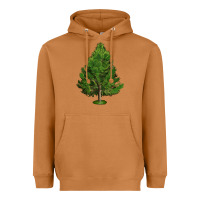 Meerkat White Pine Tree Illustrations Heavyweight Hoodie - LillyAllenDesigns