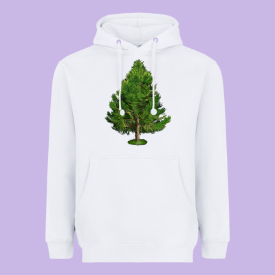 White Pine Tree Illustrations Heavyweight Hoodie Designed By Lillyallendesigns