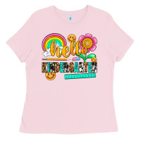 Bubblegum Pink hello kindergarten Ladies Tee - NancyCooperArtShop