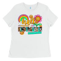White hello kindergarten Ladies Tee - NancyCooperArtShop