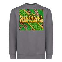 Storm Let the shenanigans begin shamrock tumbler Heavyweight Sweatshirt - HowdyJamesFarm