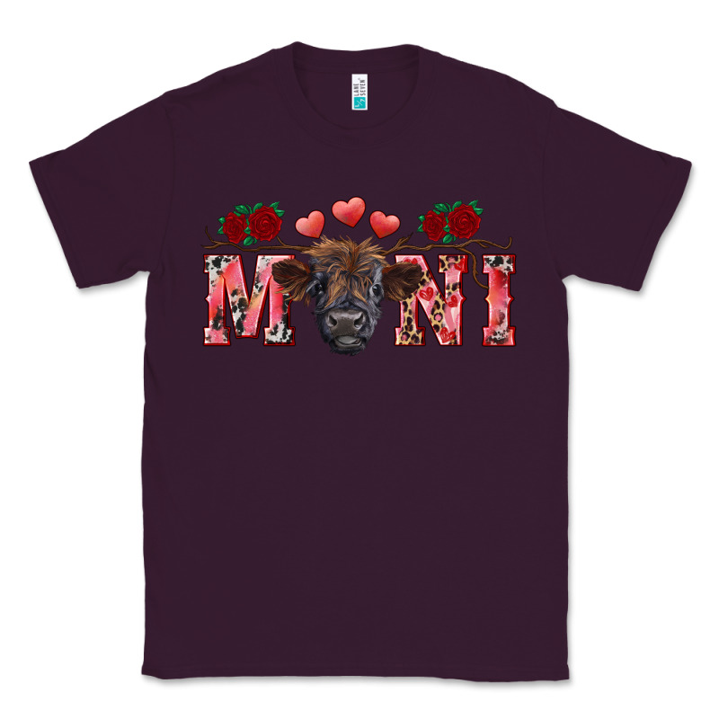 Valentine's Day Mini Black Highland Calf Classic Tee by RanaPortraitStore | Teevron