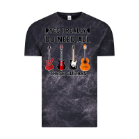 Cloud Black Yes I Really Do Need All These Guitars Vintage Tee - Bettercallsaul