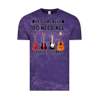 Cloud Purple Yes I Really Do Need All These Guitars Vintage Tee - Bettercallsaul