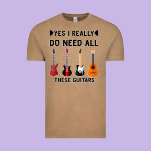 Yes I Really Do Need All These Guitars Vintage Tee Designed By Bettercallsaul