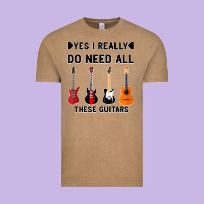 Yes I Really Do Need All These Guitars Vintage Tee Designed By Bettercallsaul