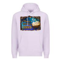 Lilac happy birthday jesus Premium Hoodie - RanaPortraitStore