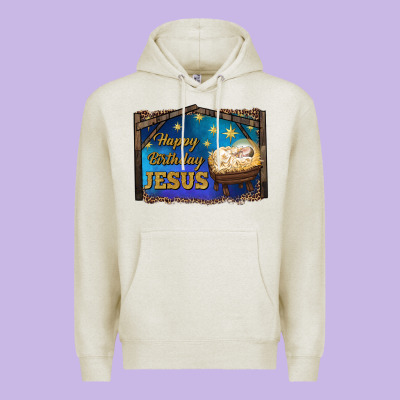 Happy Birthday Jesus Premium Hoodie Designed By Ranaportraitstore