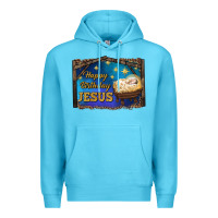 Ocean Blue happy birthday jesus Premium Hoodie - RanaPortraitStore