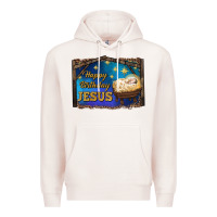 Pale Pink happy birthday jesus Premium Hoodie - RanaPortraitStore