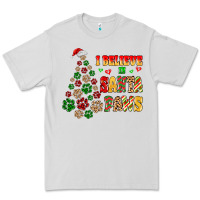 Dove Grey i believe in santa paws Premium Tee - MaliasSmallBusiness