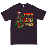 Plum i believe in santa paws Premium Tee - MaliasSmallBusiness