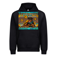Black Rottweiler with western background Urban Hoodie - Artiststas