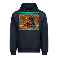 Navy Rottweiler with western background Urban Hoodie - Artiststas