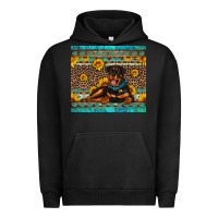 Pigment Black Rottweiler with western background Urban Hoodie - Artiststas