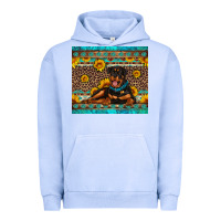 Pigment Grape Ice Rottweiler with western background Urban Hoodie - Artiststas