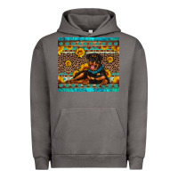 Pigment Tornado Rottweiler with western background Urban Hoodie - Artiststas