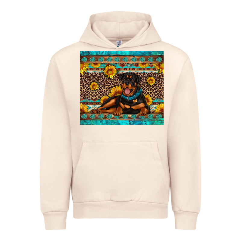 Rottweiler With Western Background Urban Hoodie by Artiststas | Teevron
