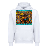 White Rottweiler with western background Urban Hoodie - Artiststas