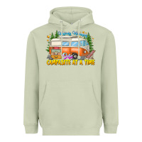 Matcha Making Memories Campsites Time Heavyweight Hoodie - CowhideDigitalArt