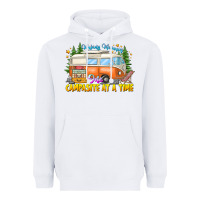 White Making Memories Campsites Time Heavyweight Hoodie - CowhideDigitalArt