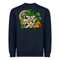 Navy Arkansas map St. Patrick's Heavyweight Sweatshirt - CowGirlArtShop