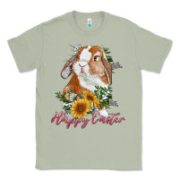 Matcha Happy easter with bunny and sunflowers Classic Tee - RanaPortraitStore