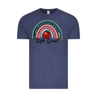 Vintage Denim fifth grade rainbow Vintage Tee - RanaPortraitStore
