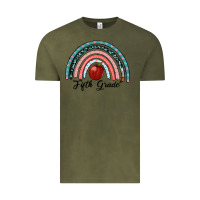 Vintage Olive fifth grade rainbow Vintage Tee - RanaPortraitStore