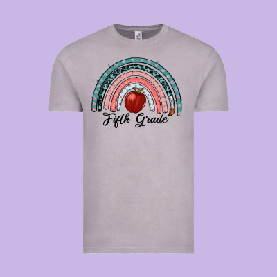 Fifth Grade Rainbow Vintage Tee Designed By Ranaportraitstore
