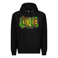 Black love like jesus st. patricks Premium Hoodie - FaDigitalArtStudio