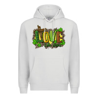 Dove Grey love like jesus st. patricks Premium Hoodie - FaDigitalArtStudio