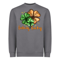 Storm Feeling lucky with clover Heavyweight Sweatshirt - HowdyJamesFarm