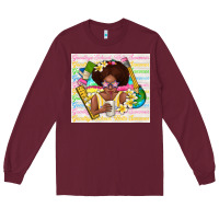 Burgundy goodbye school hello summer Long Sleeve Tee - TumblerDesignByShophia