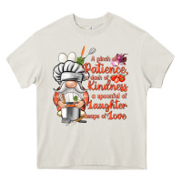Cream patience a dash of kindness Heavy Core Tee - NancyCooperArtShop