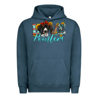 Pigment Midnight Navy love german shorthaired pointers Urban Hoodie - Artiststas