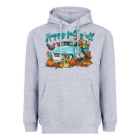 Heather Grey Happy Fall Y'all Heavyweight Hoodie - LillyAllenDesigns