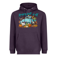 Plum Happy Fall Y'all Heavyweight Hoodie - LillyAllenDesigns