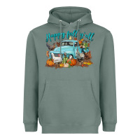 Sage Happy Fall Y'all Heavyweight Hoodie - LillyAllenDesigns