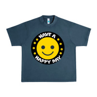 Midnight Navy Have A Happy Day Urban Heavy Tee - Bettercallsaul