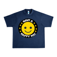 Navy Have A Happy Day Urban Heavy Tee - Bettercallsaul