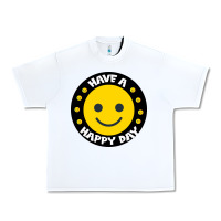 White Have A Happy Day Urban Heavy Tee - Bettercallsaul