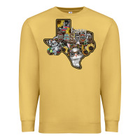 Antique Gold Happy Easter Texas Premium Sweatshirt - CowhideDigitalArt