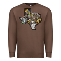 Chestnut Happy Easter Texas Premium Sweatshirt - CowhideDigitalArt