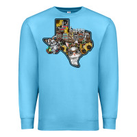 Ocean Blue Happy Easter Texas Premium Sweatshirt - CowhideDigitalArt
