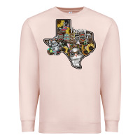 Pale Pink Happy Easter Texas Premium Sweatshirt - CowhideDigitalArt