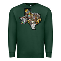 Sports Green Happy Easter Texas Premium Sweatshirt - CowhideDigitalArt