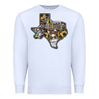 White Happy Easter Texas Premium Sweatshirt - CowhideDigitalArt